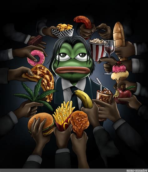 Создать мем "pepe 3d, лягушонок пепе ест, pepe happy" - Картинки - Meme ...