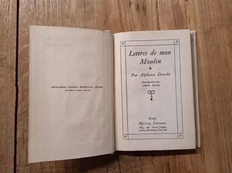 Editions Nelson Alphonse Daudet Lettre De Mon Moulin Contes Du Lundi