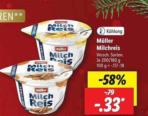 M Ller Milchreis Angebot Bei Lidl Prospekte De