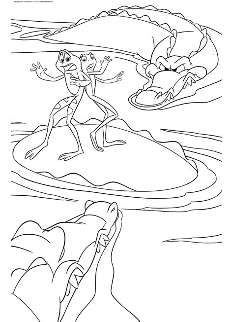 The Princess And The Frog Free Coloring Pages Coloring Books
