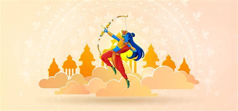 Premium Vector | Dussehra banner concept