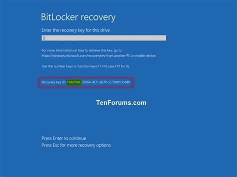 Unlock Os Drive Encrypted By Bitlocker In Windows 10 Tutorials