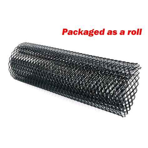 Modengzhe 40 X 13 Inch Car Grill Mesh Sheet Black Painted Aluminum