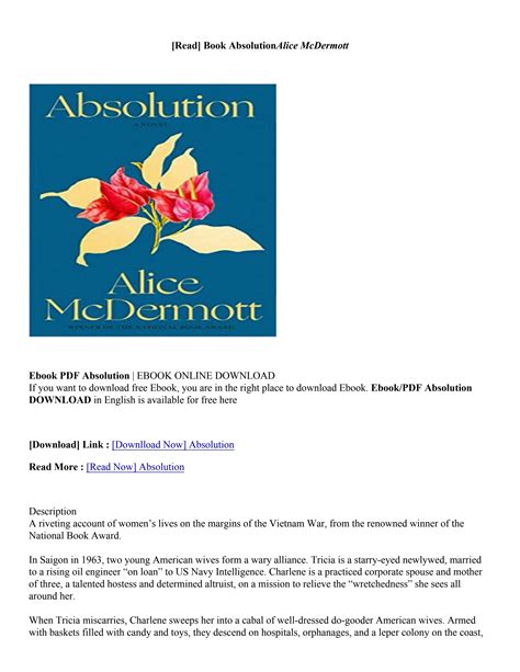 [PDF] Download Absolution By Alice McDermott by lettacung99 - Issuu