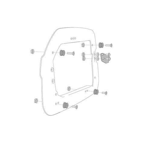 Sw Motech Quick Lock Side Frame Adapter Kit For Trax Adv Evo