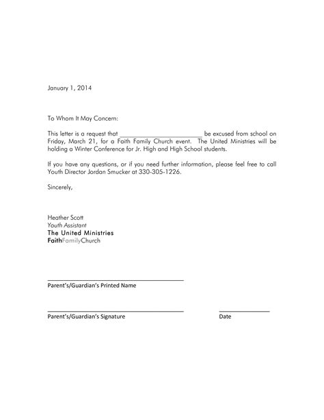 School Absence Letter - How to write a School Absence Letter? Download ...