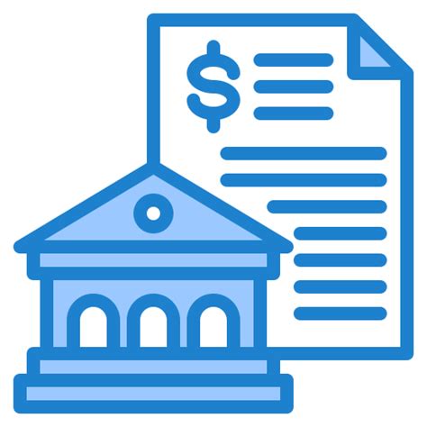 Bank Srip Blue Icon