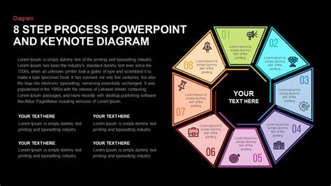 8 Step Process Diagram Template For Powerpoint And Keynote