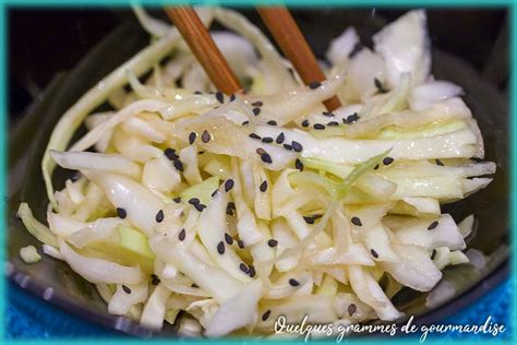 Salade de chou blanc à la japonaise