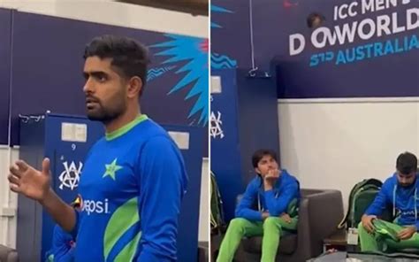 Watch Babar Azams Motivational Speech After Last Ball Loss Against