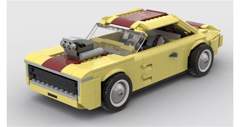 Lego Moc Dodge Charger By Ale0794 Rebrickable Build With Lego