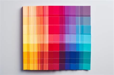 Premium Photo Vibrant Visions The Ultimate Rainbow Color Swatches Book