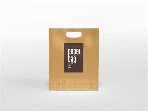 Maquette D Emballage De Sac En Papier PSD Premium