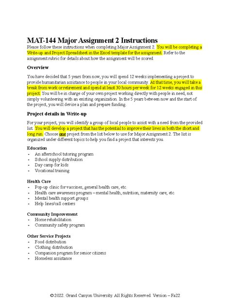 Math 144 Major Assignment 2 Answer Key