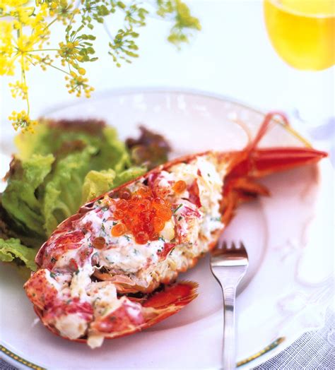 Cold Lobster Salad With Salmon Roe Food Cooking Cold Salad