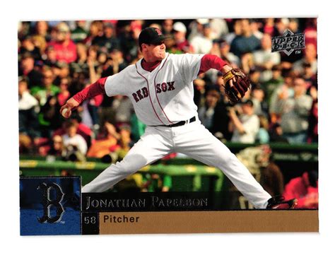 Upper Deck Jonathan Papelbon Boston Red Sox Ebay