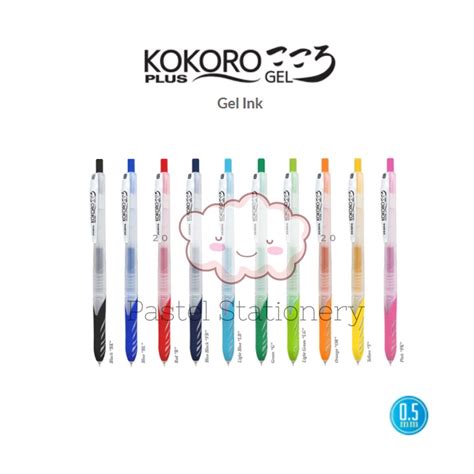 Jual Pulpen Kokoro Plus Mm Bolpen Pena Gel Warna Zebra Mm