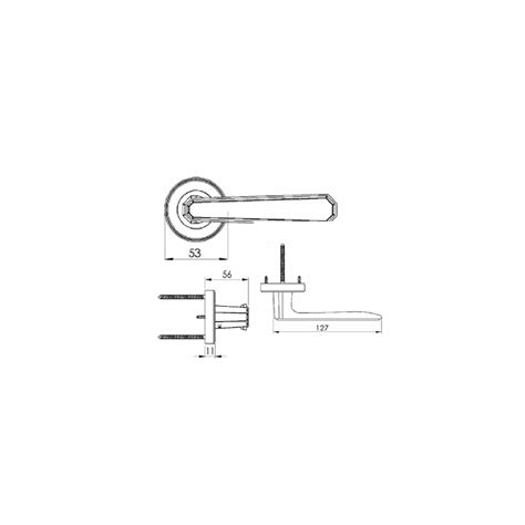 Zanda Zurich Door Handle Lever Set On Round Rose Archipro Au