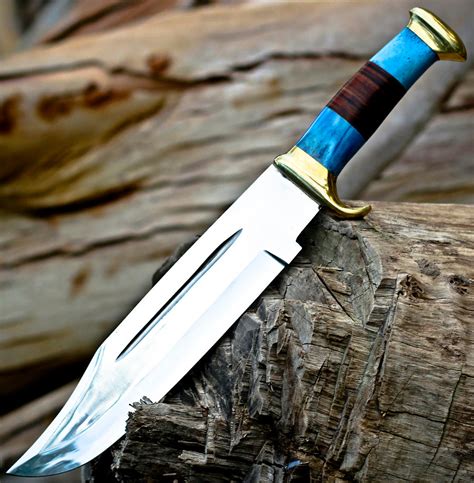 Bowie Knife Handmade D2 Bowie Knife Steel Hunting Fix Blade Bull H Alpine Blade