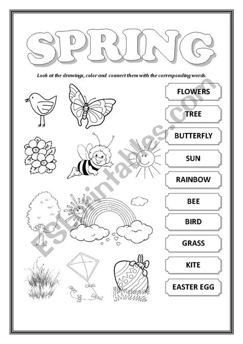 Free Printable Spring Worksheets Printable Calendars At A Glance