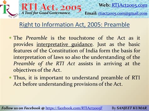 Right To Information Act 2005 Preamble