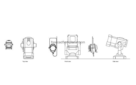 Projector Light Free CAD Drawings