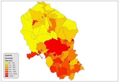 Densidad De Poblaci N En La Provincia De C Rdoba Tama O Completo