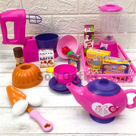 Kit Minha Cozinha Infantil Favorita Play Cooker Shopee Brasil