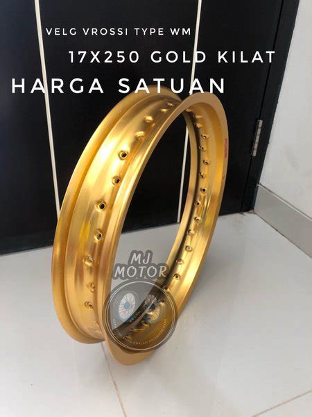 Jual Velg Rossi Hitam Silver Gold Ring Lebar Harga Buah Velg