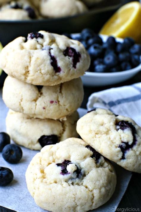 Blueberry Lemon Cookies With Tangy Vegan Cream Cheese Filling These