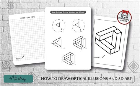 How To Draw Optical Illusions And 3d Art A Step By Step Guide For