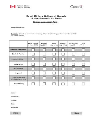 Referee Assessment Form Fill Online Printable Fillable Blank