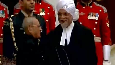 Justice Jagdish Singh Khehar Sworn In As Chief Justice Of India India