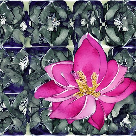 Lotus Blossoms Watercolor Pattern · Creative Fabrica