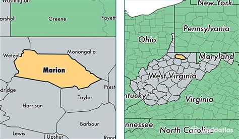 Marion County, West Virginia / Map of Marion County, WV / Where is Marion County?