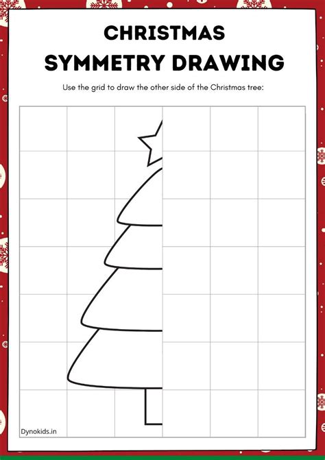 Christmas Tree Symmetry Worksheet