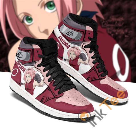 Naruto Sakura Haruno Symbol Costume Anime Amazon Air Jordan Shoes