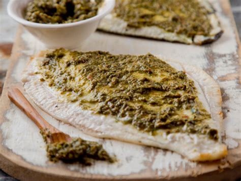 Baked Fillets Of Plaice With Rocket Pesto Supervalu