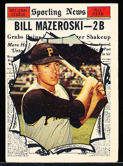 Lot Detail Topps Baseball Bill Mazeroski All Star Hi