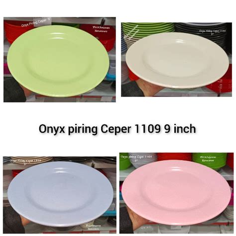 Jual Onyx Piring Ceper Melamin Original Inch Th Shopee