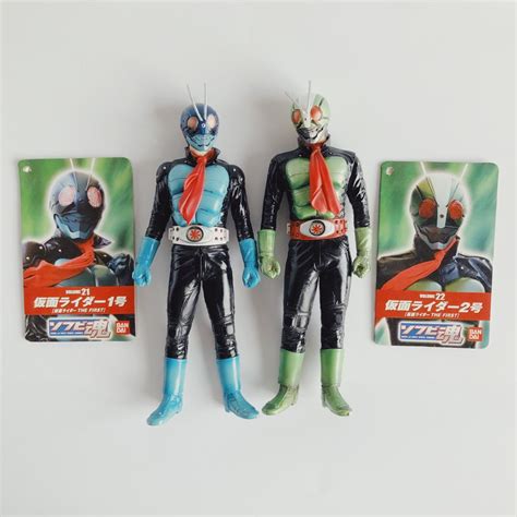 Bandai Soul Of Soft Vinyl 21 22 Sofubi 6” Kamen Masked Rider The First