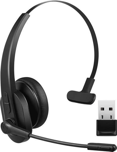 Tecknet Bluetooth 5 2 Headset With Microphone For Pc Usb Wireless Headset With Mic