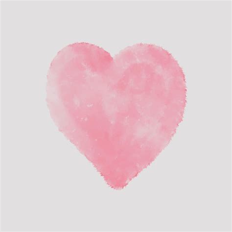 Fond De Saint Valentin Avec Un Design Coeur Aquarelle Peint La Main