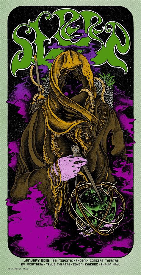 Sleep Concert Poster By David Dandrea Rock Poster Art Rock Posters