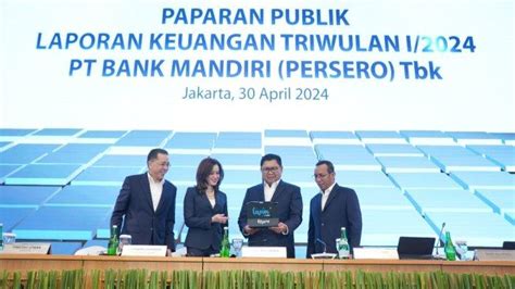 Kuartal I Penyaluran Kredit Bank Mandiri Capai Rp Triliun