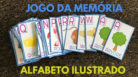 Jogo Da Mem Ria Alfabeto Ilustrado Jogos Do Alfabeto Jogo Memoria