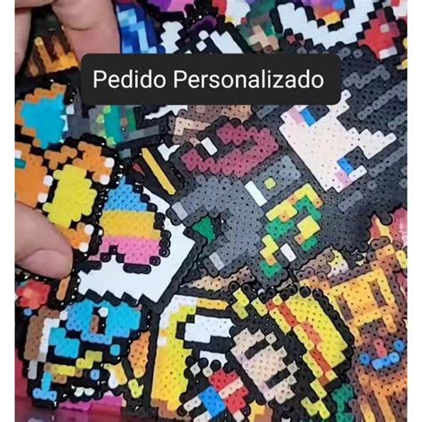 Pedidos personalizados Pixel Art Chaveiro imã peça decorativa