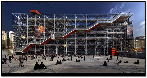 Centre Georges Pompidou Le Marais Paris Famous Architecture