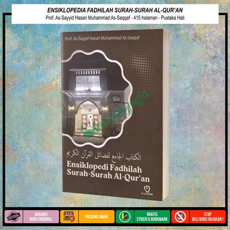 Jual Buku Ensiklopedia Fadhilah Surah Surah Al Quran Prof As Sayyid