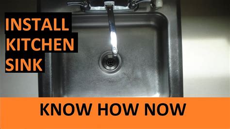 How To Install A Kitchen Sink Youtube